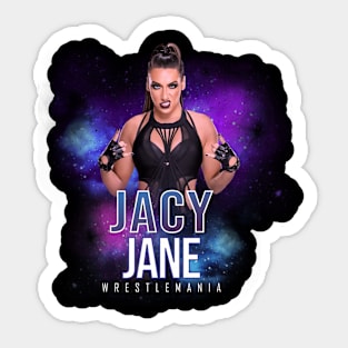 Jacy jane wrestle Sticker